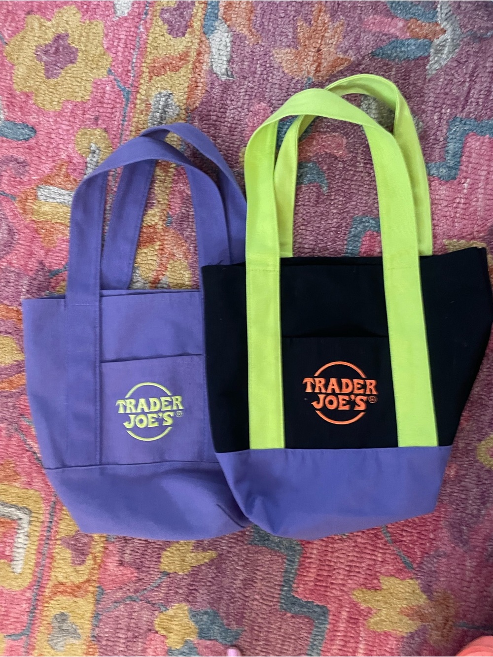 Trader Joe’s halloween mini Tote Bags set of 2